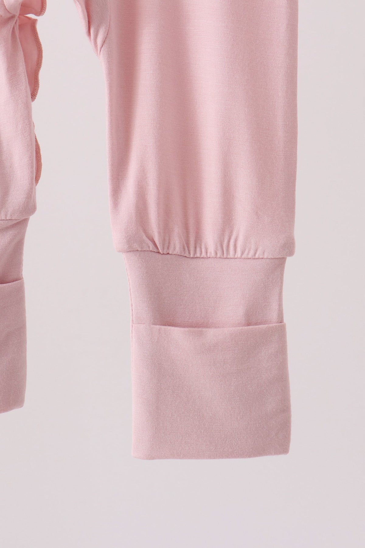 Pink ruffle zipper bamboo romper – view 4