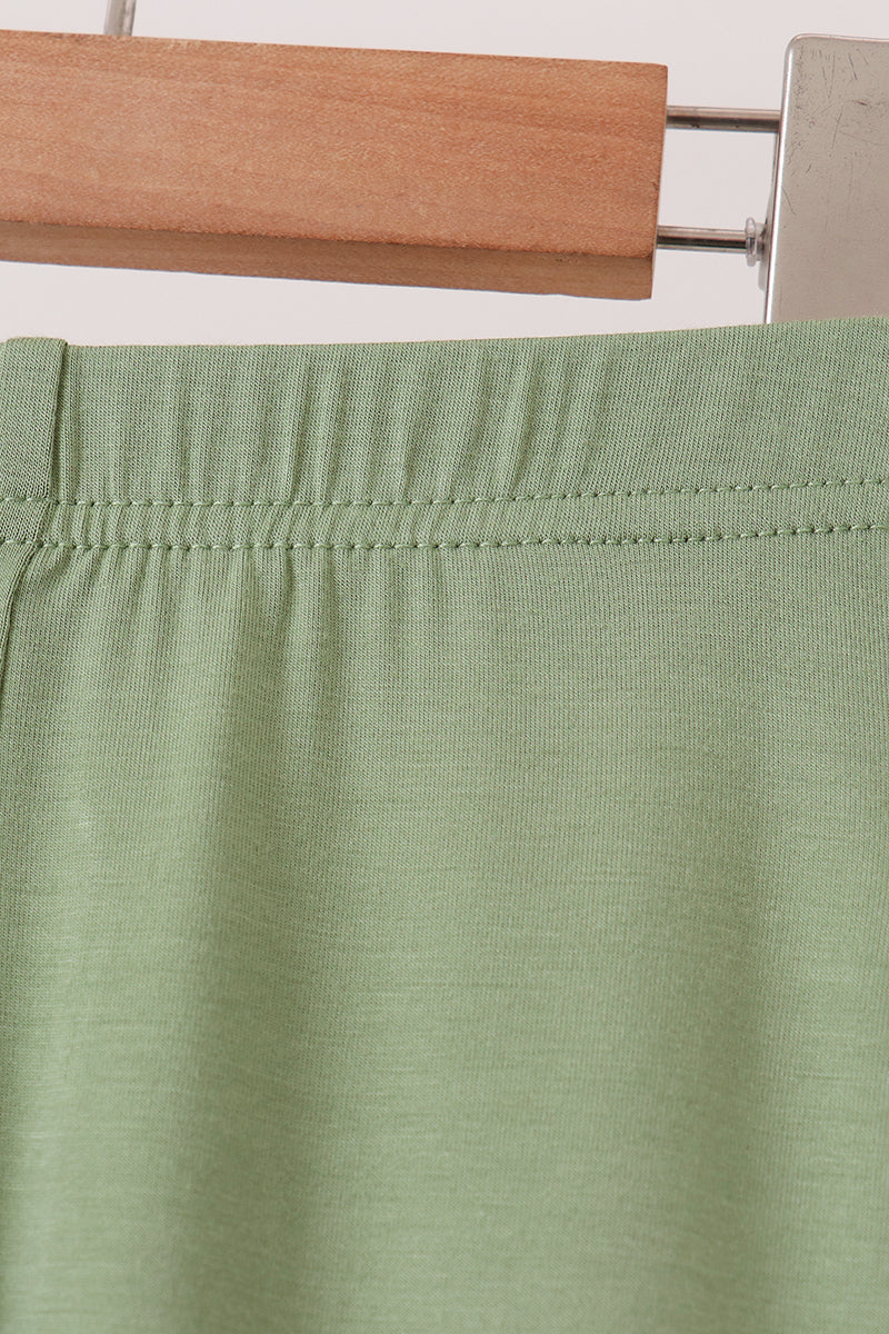 Green bamboo pajama set – view 4