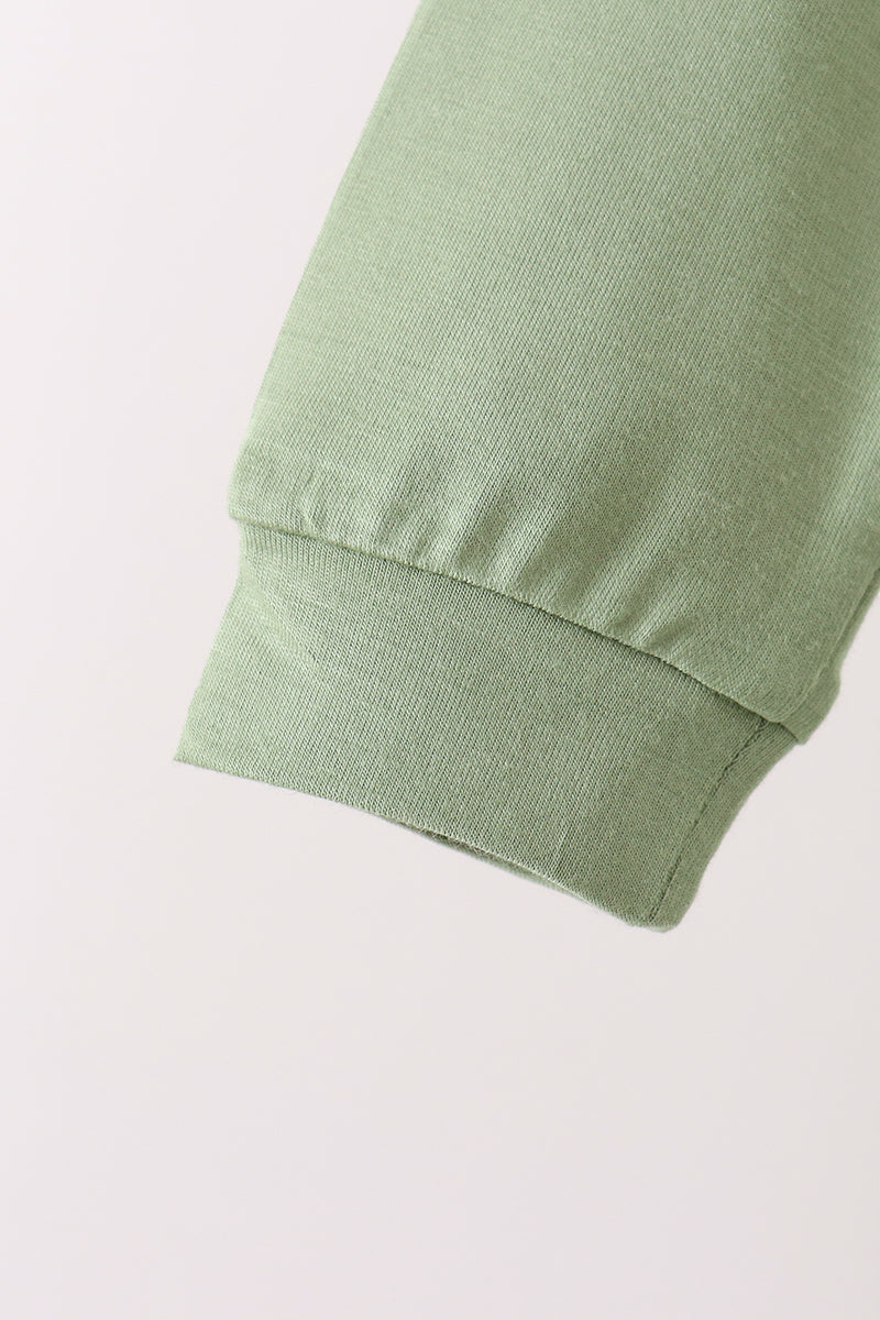 Green bamboo pajama set – view 5