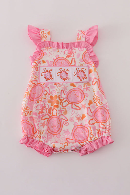 Pink Floral Ruffle Bubble