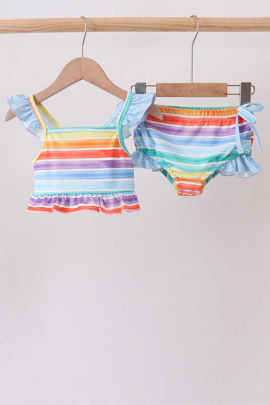 Rainbow Stripe Swimsuit