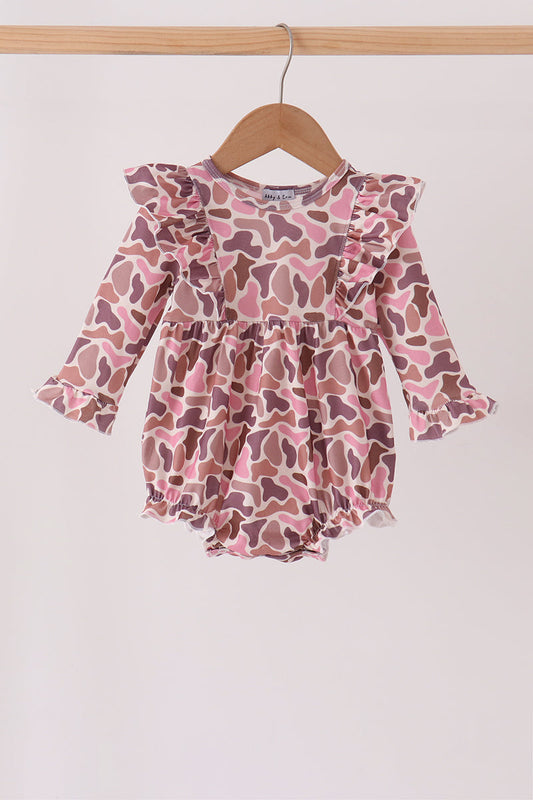 Pink leopard rufle bubble