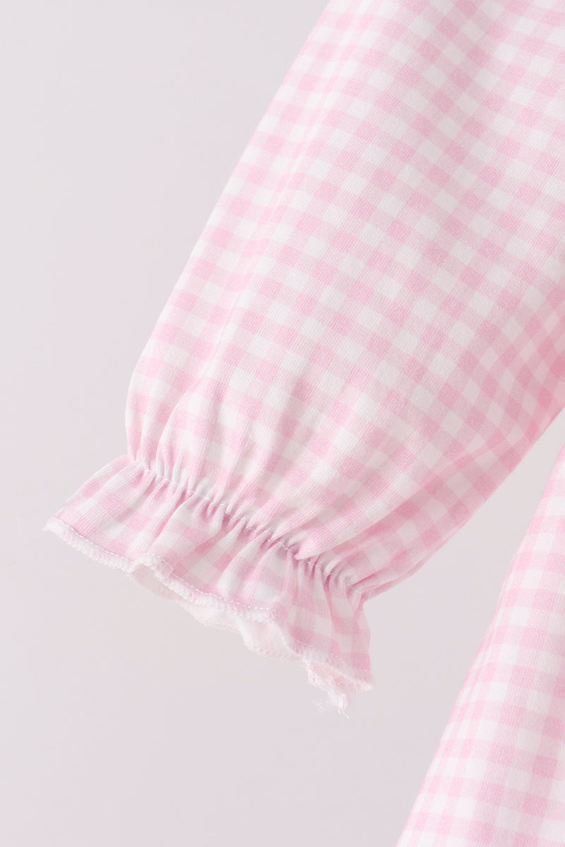 Pink Nutcracker Smocked Ruffle Bloomer Set